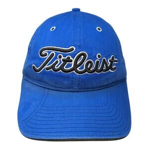 Fitleist Slideback Baseball Cap Blue One Size Adjustable Embroidered 6 Panel